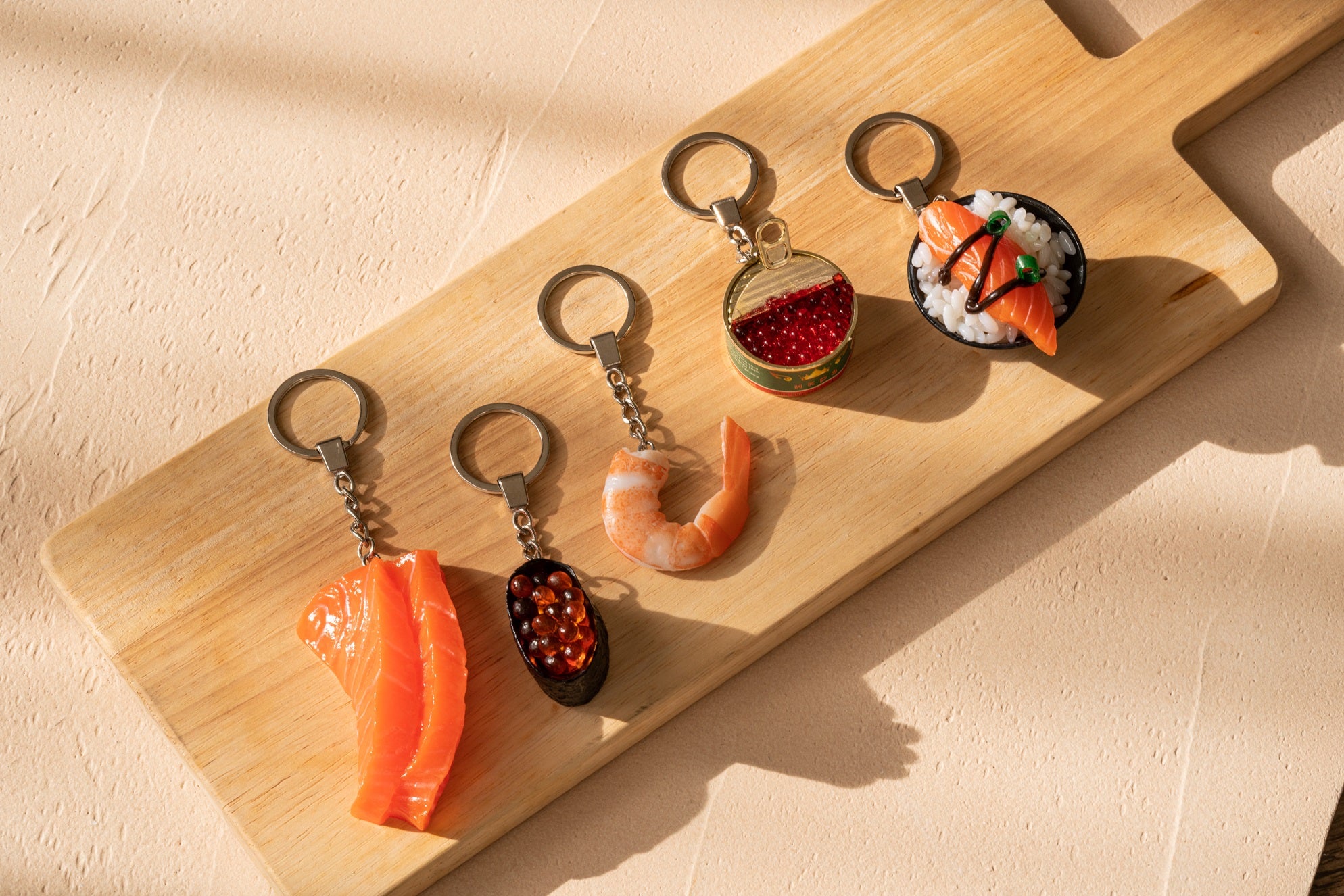Salmon Sashimi Schlüsselanhänger